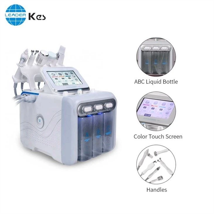 Popular H2o2 s 6 In 1 Deep Cleaning Water Oxygen Machine Jet Peel Oxygen Facial Machine