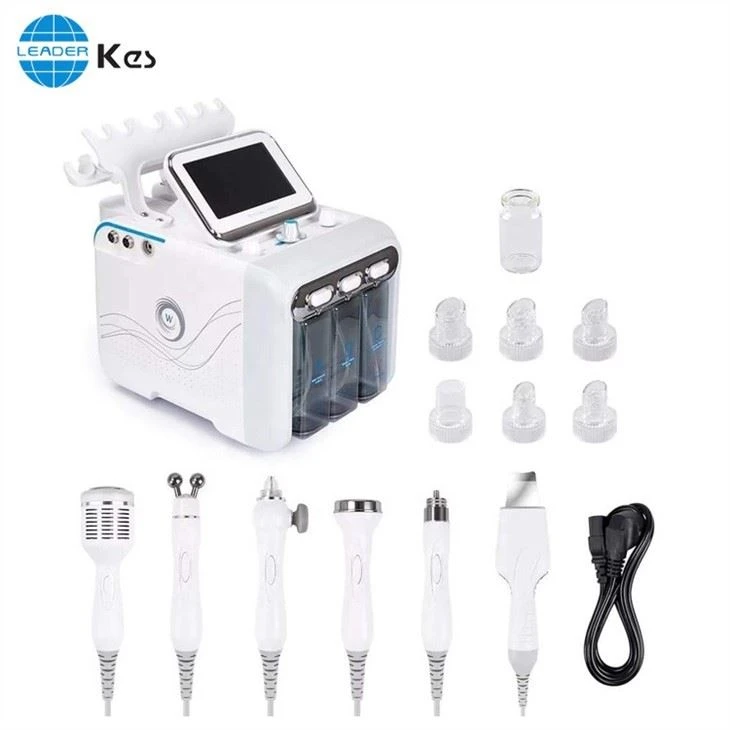 Popular H2o2 s 6 In 1 Deep Cleaning Water Oxygen Machine Jet Peel Oxygen Facial Machine